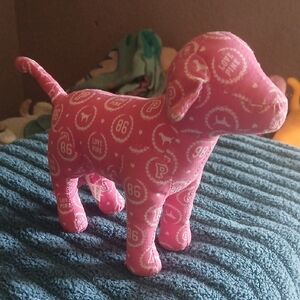 Victoria's Secret Pink Patterned Plush Dog